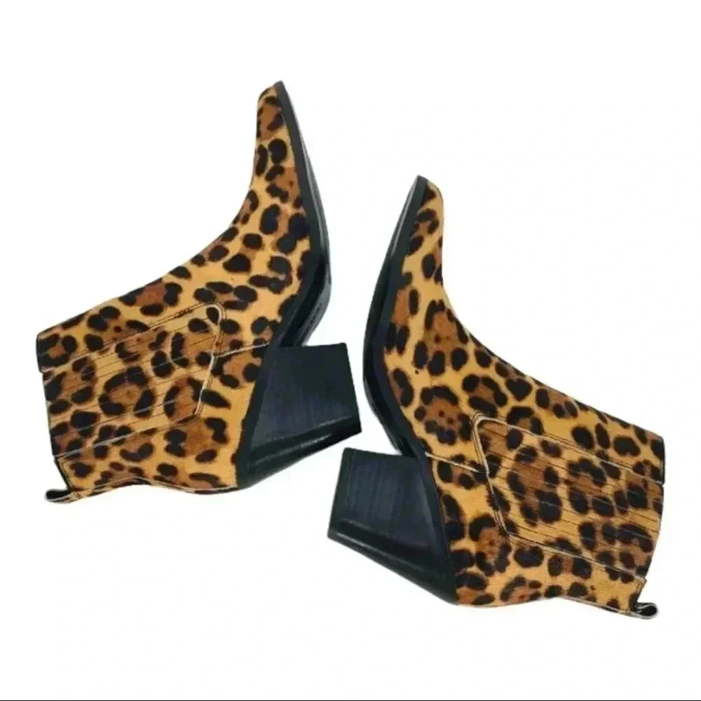 Nine West Lexa Calf Hair Ankle Booties Size 6.5M - Picture 7 of 13